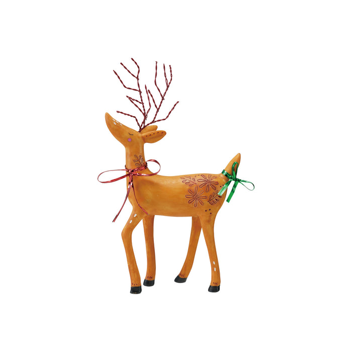 Resin Deer with Bows