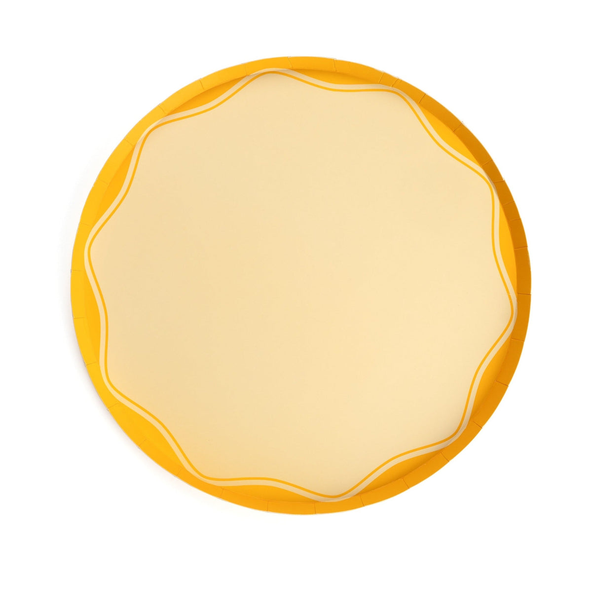 Yellow Color Block Dinner Paper Plates– Gatherings by CP