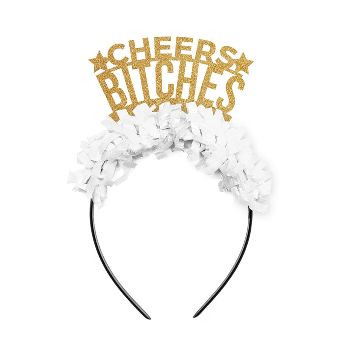Cheers Bitches New Years Party Headband Crown Decor