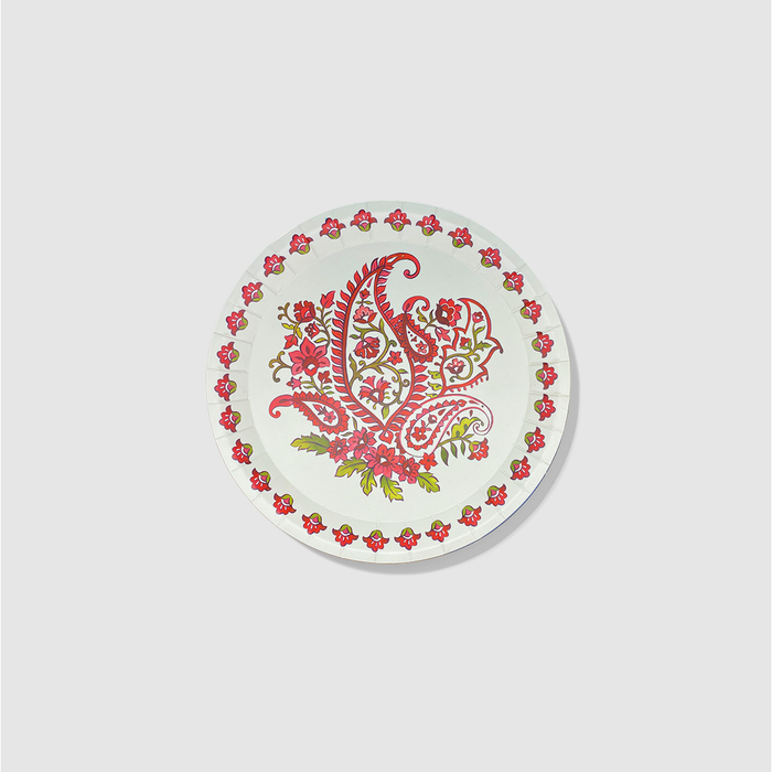 Festive Paisley Dessert Plates
