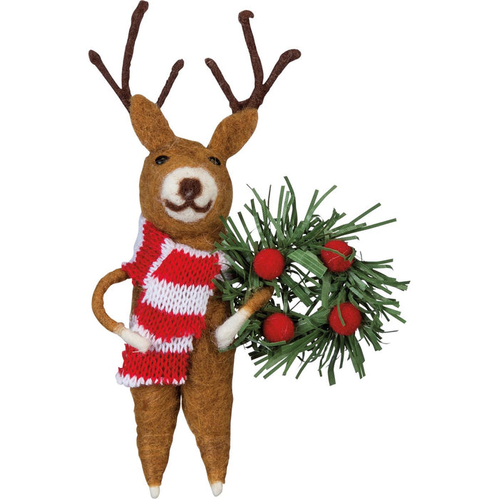 Reindeer & Wreath Critter