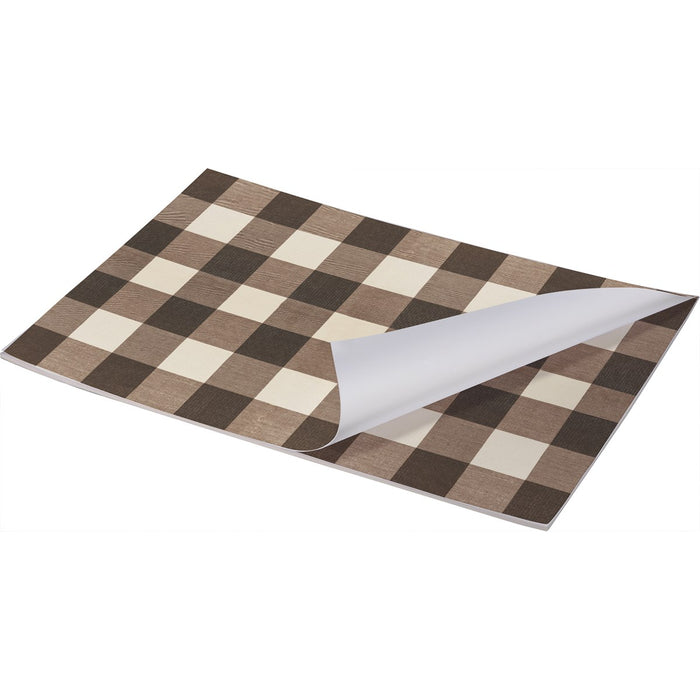 Brown Buffalo Check Paper Placemats