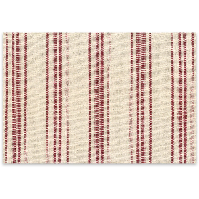 Red Stripe Paper Placemats