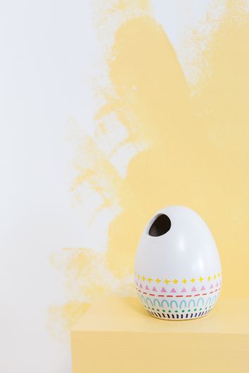 Painted Egg Bud Vase