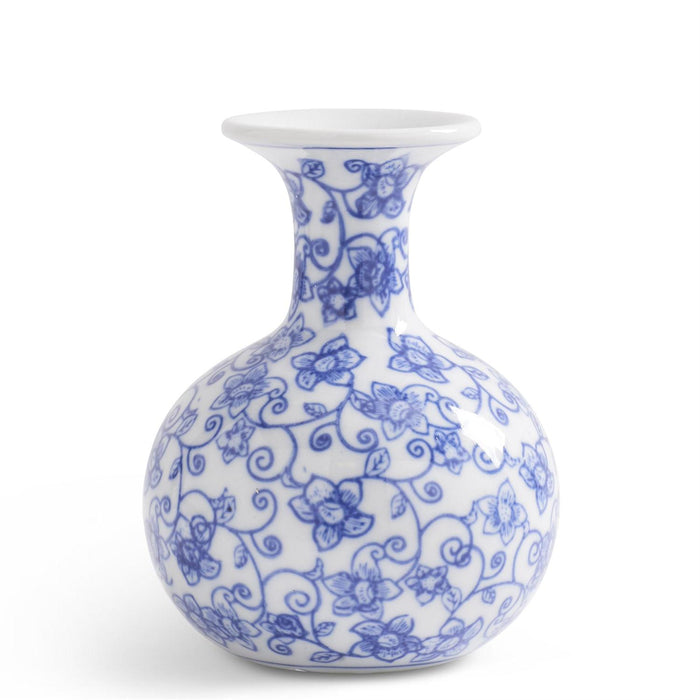 Porcelain Blue Chinoiserie Vases Set