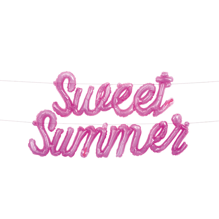 Pastel Ice Cream "Sweet Summer" Plastic Jelly Balloon Banner KIt
