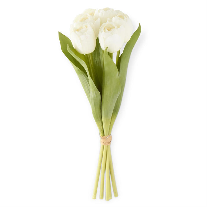 White Real Touch Mini Tulip Bundle