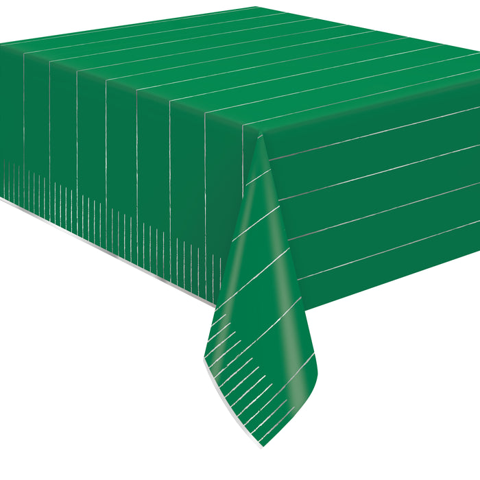 Kickoff Football Field Rectangular Foil Table Cover