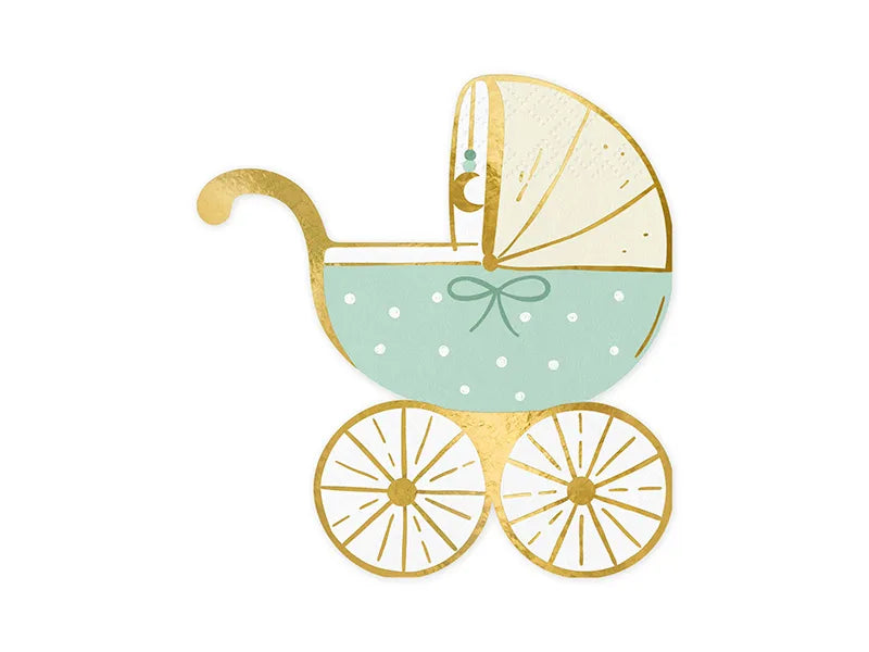 Tiffany Blue Baby Stroller Napkins