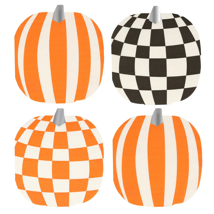 Mod Pattern Pumpkin Napkins