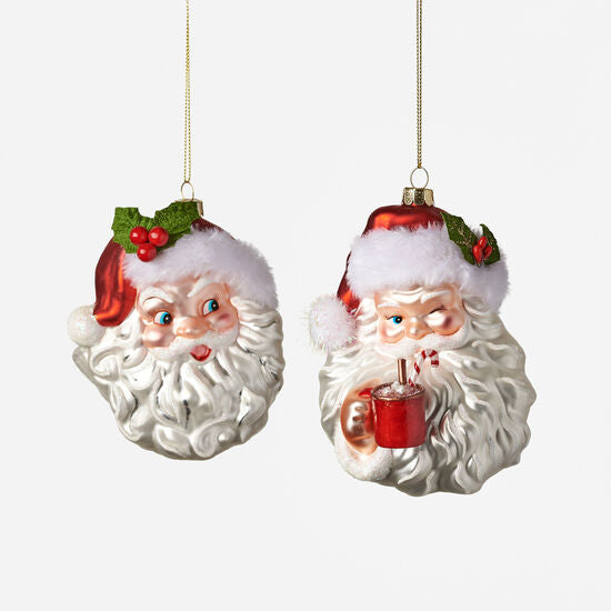 Sober / Tipsy Santa Ornaments