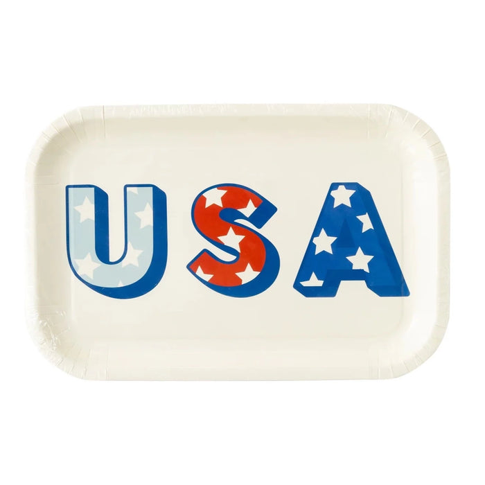 USA Shaped Paper Plates