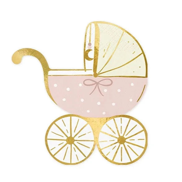 Light Pink Baby Stroller Napkins