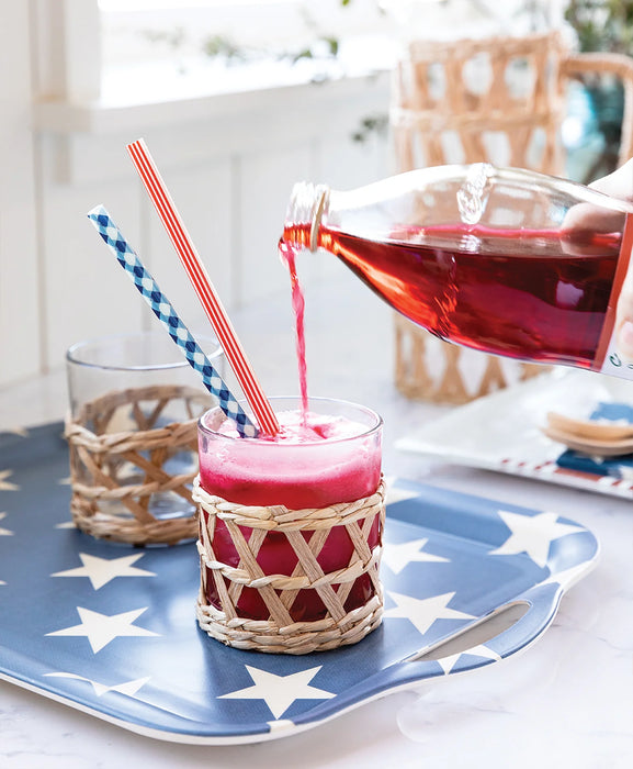 Plaid & Stripes Reusable Straws
