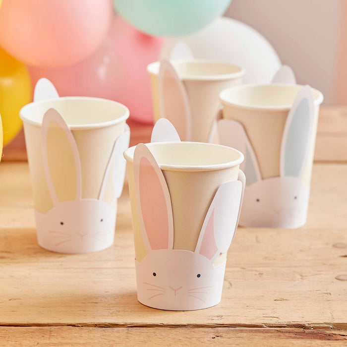 Pastel Easter Bunny Paper Cups