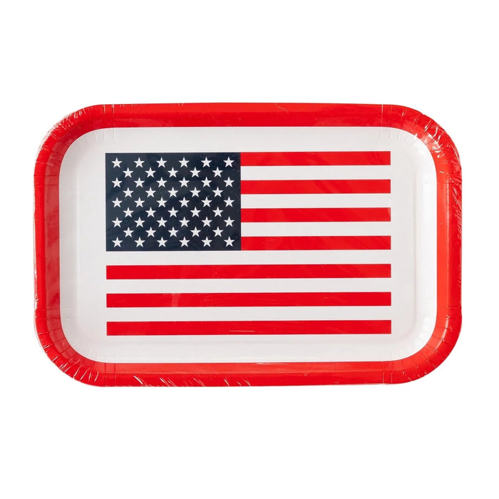 Flag Shaped Paper Plates
