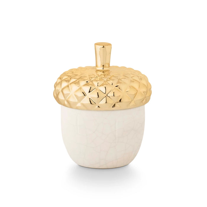 Tried & True Autumn Chestnut Ceramic Acorn Candle