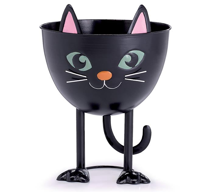 Black Cat Candy Bucket