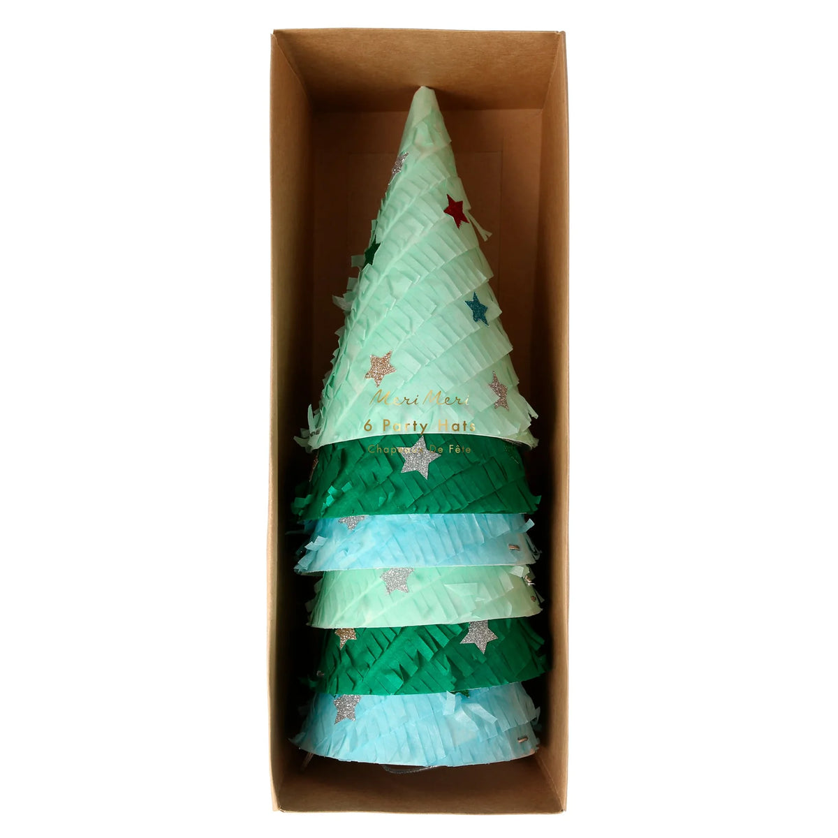 Fringed Christmas Tree Party Hats– Gatherings by CP