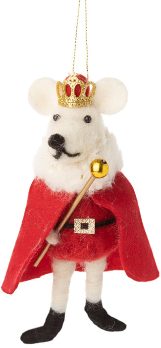 Felt Mouse King with Cape Ornament