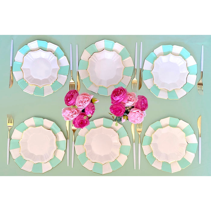 Teal Candy Dinner Plates