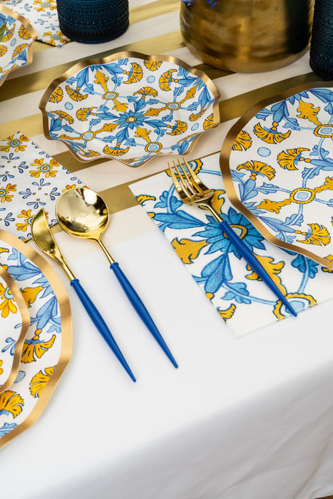 Moroccan Tile Dessert Paper Plates