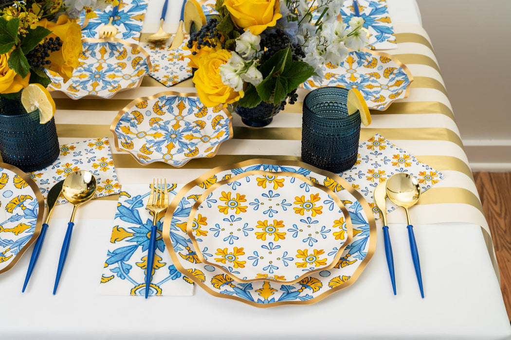 Moroccan Tile Dessert Paper Plates
