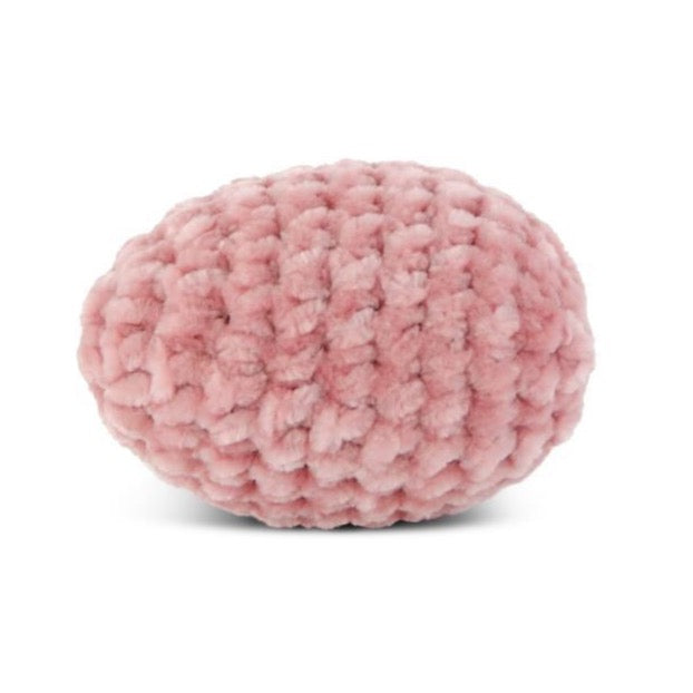2.5" Pink Crochet Easter Egg