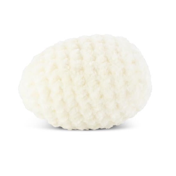 2.5" White Crochet Easter Egg