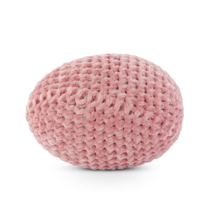 5" Pink Crochet Easter Egg