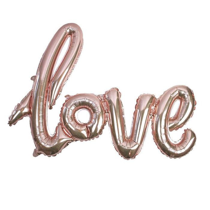 Truly Romantic Rose Gold Love Foil Balloon