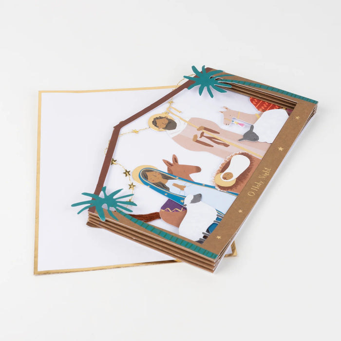 Nativity Diorama Christmas Card