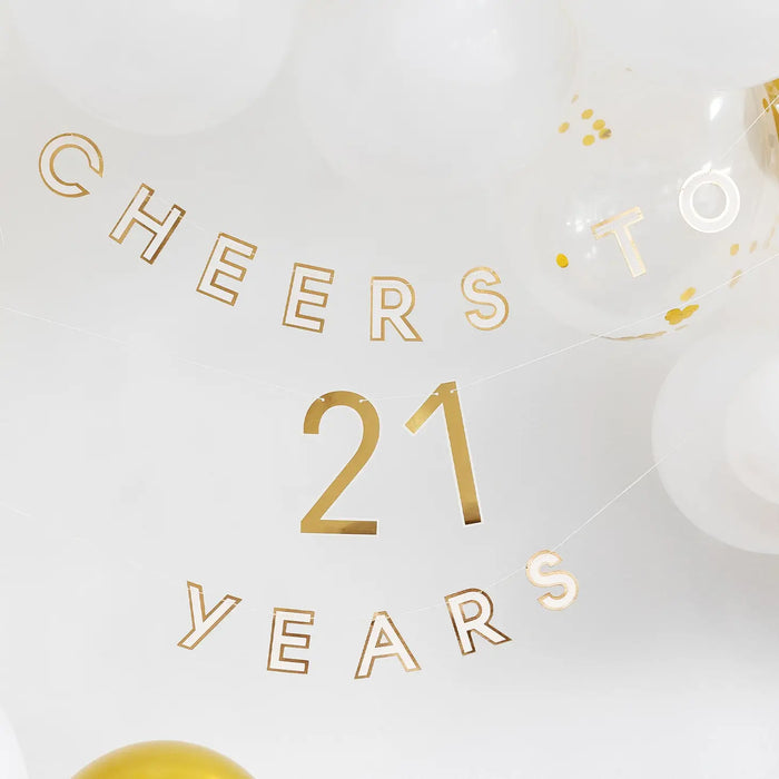 Cheers To Year Banner