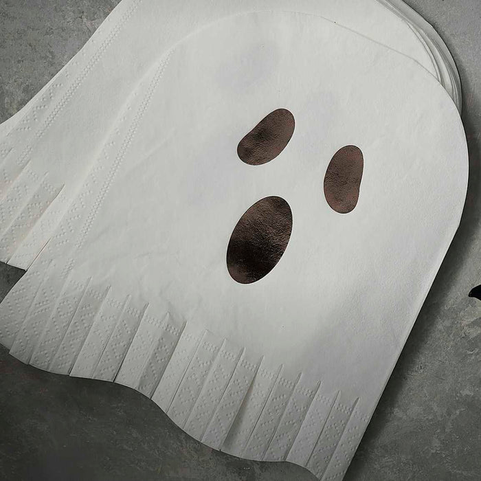 Ghost Fringe Paper Halloween Napkins