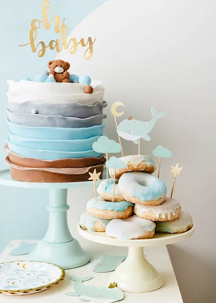 Cupcake Whale Toppers