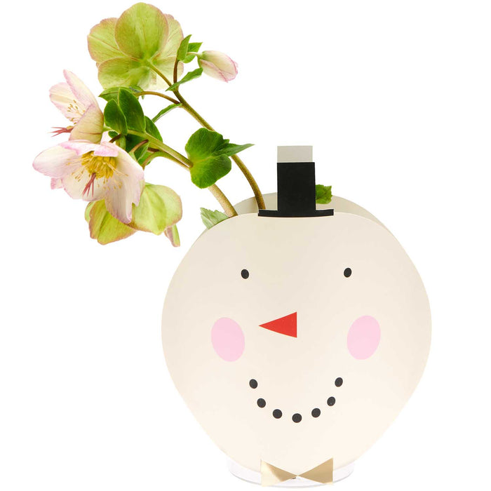 I love Christmas Snowman Vase Cover