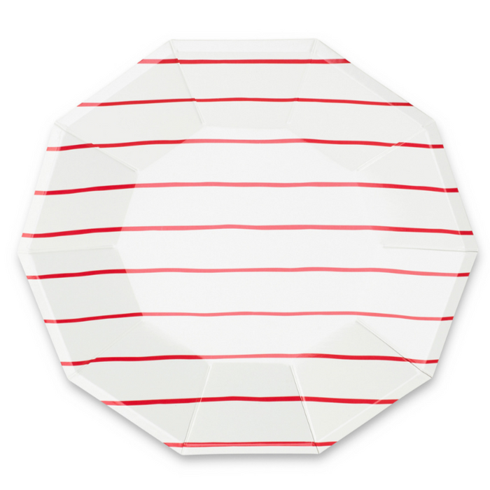 Candy Apple Frenchie Dinner Paper Plates
