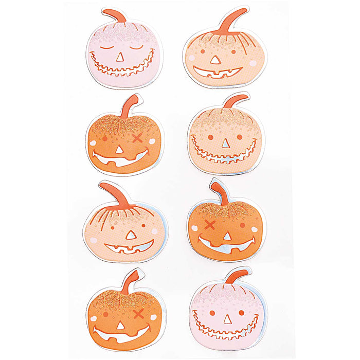 3D Pumpkin Stickers