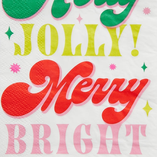 Holly Jolly Merry Bright Guest Towels