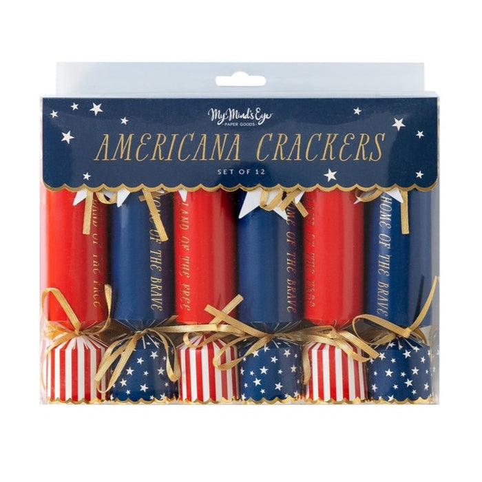Red, Blue & Gold Americana Crackers