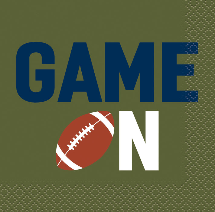Football Game on Beverage Napkins