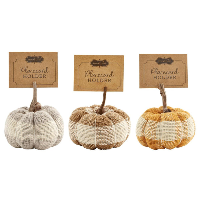 Check Pumpkin Place Card Holders
