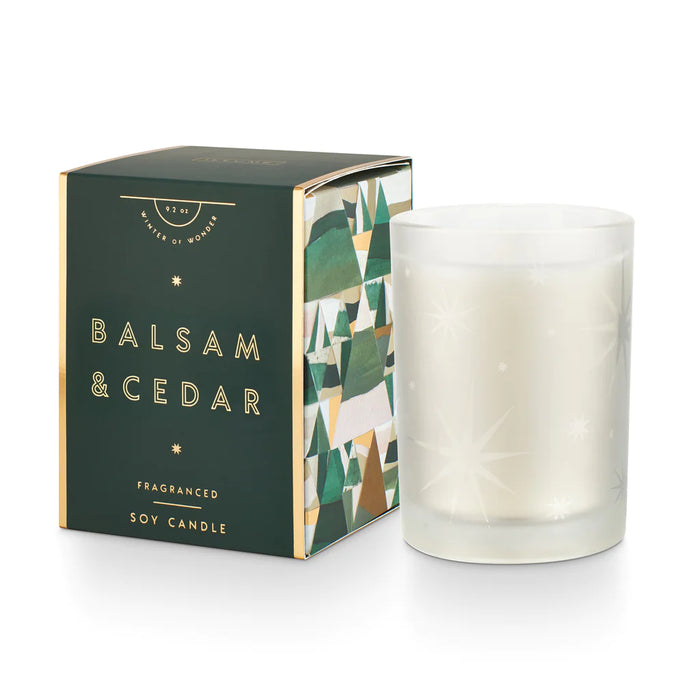 Balsam & Cedar Glass Candle