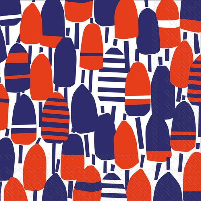 Red, White & Blue Buoy Beverage Napkins