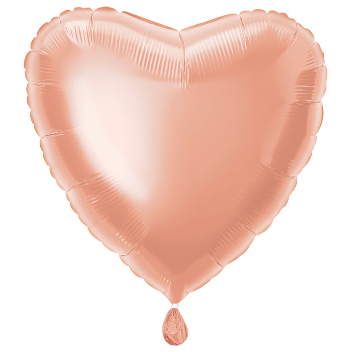 Rose Gold Heart Foil Balloon