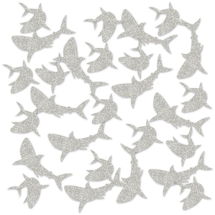Silver Shark Confetti