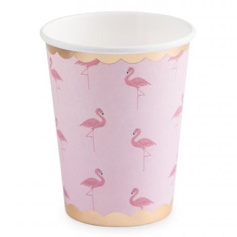 Pink Flamingos Paper Cups