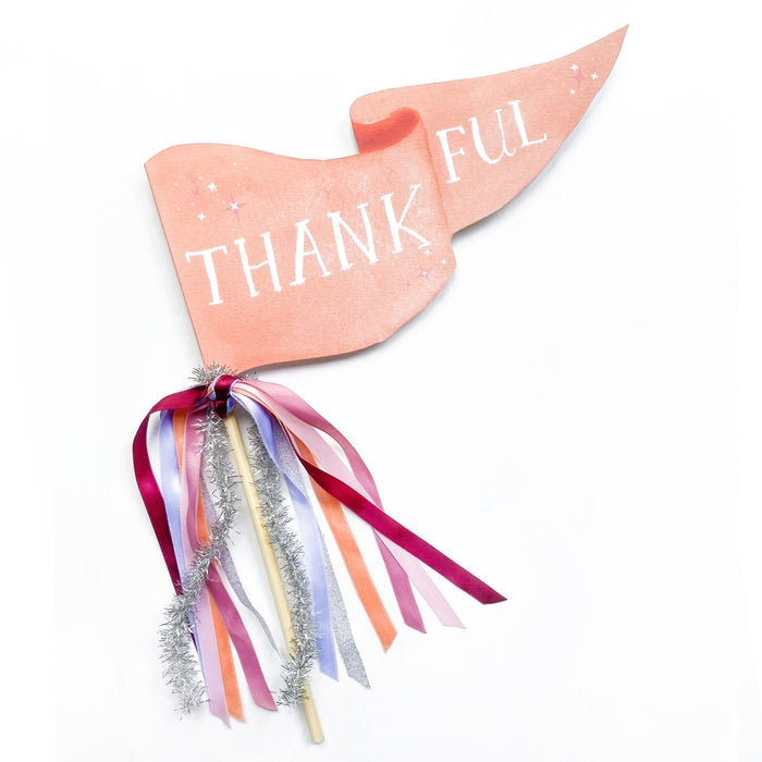 Thankful Thanksgiving Party Pennant