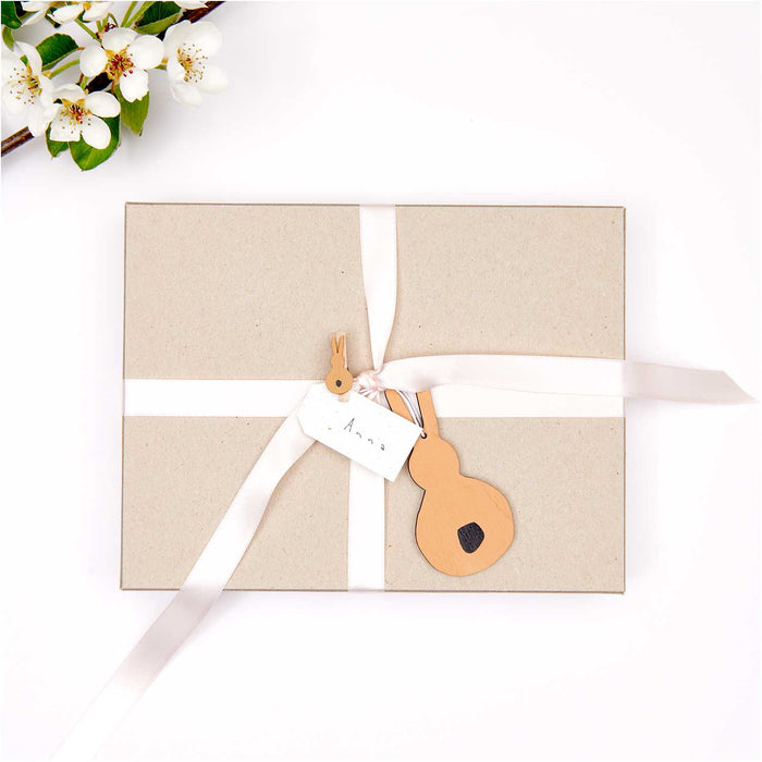 Bunny Wooden Gift Tag