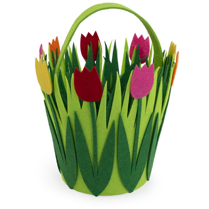 Tulips Felt Easter Basket